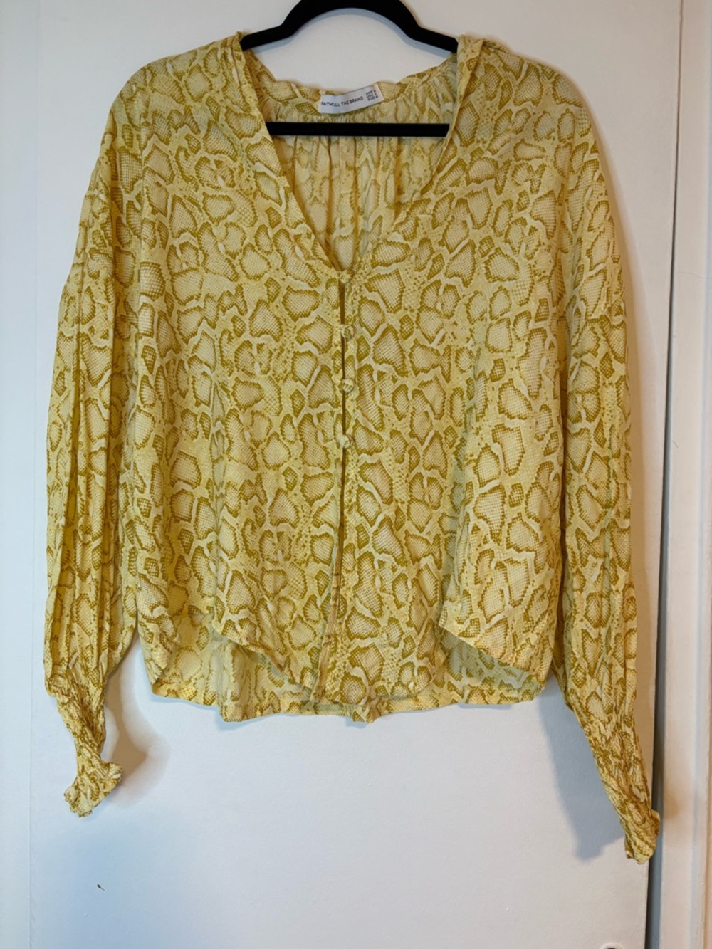 FAITHFULL THE BRAND Aira Knot Shirt size M - Picture 3 of 9
